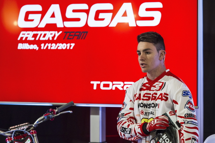 El piloto de trial vizcaino Jaime Busto. (Aritz LOIOLA / FOKU)