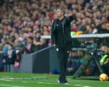 Gaizka Garitano, entrenador Athletic. (Luis JALTZO/FOKU)