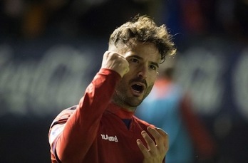Rubén García es baja para el partido de los rojillos ante el Numancia. (OSASUNA)