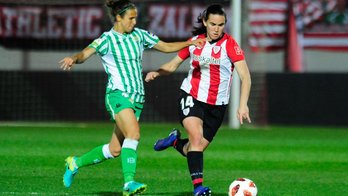 Eunate en el partido contra el Betis en Lezama. (ATHLETIC CLUB)