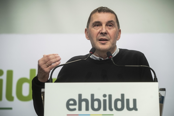 El coordinador general de EH Bildu, Arnaldo Otegi. / Jon URBE (FOKU)
