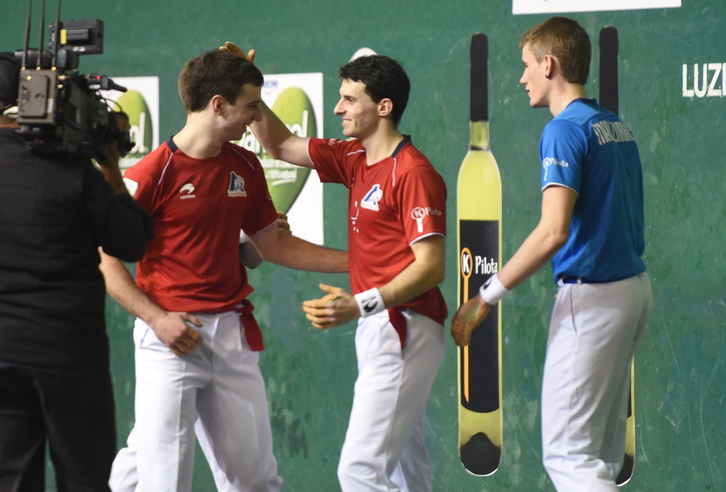 Altuna eta Martija, garaipena ospatzen (Andoni CANELLADA/FOKU)