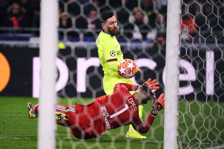 Ni Messi ni el Barça tuvieron eficacia de cara al gol (Franck FIFE/AFP)