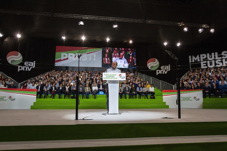 Reciente acto del PNV en Barakaldo. (Endika PORTILLO / FOKU)