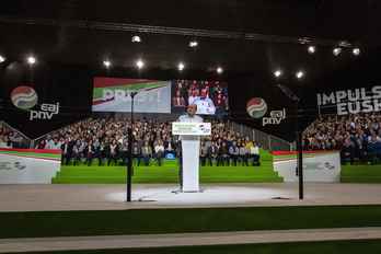 Reciente acto del PNV en Barakaldo. (Endika PORTILLO / FOKU)