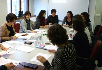 Reunión del grupo de trabajo en la sede del INAI.(GOBIERNO DE NAFARROA)