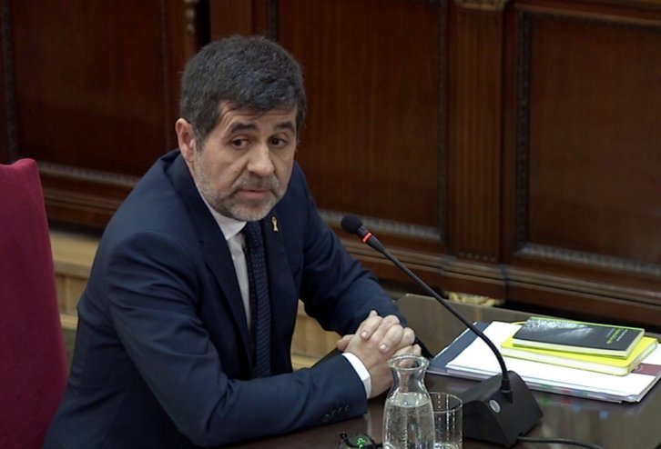 Jordi Sànchez, durante su declaración de hoy. (EFEPOOL)