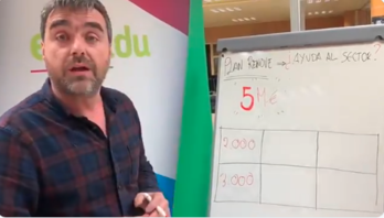 Captura del vídeo de Mikel Otero.