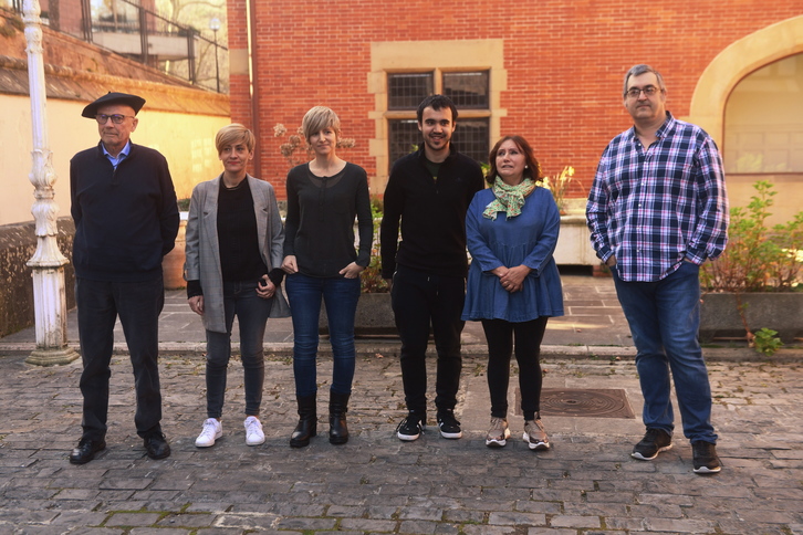 Murga, Romero, Jauregi, Del Hoyo, Artola y Martínez, los seis intervinientes (Jon URBE | FOKU)