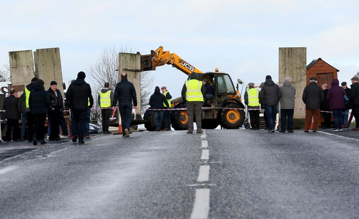 Movilización contra la frontera irlandesa