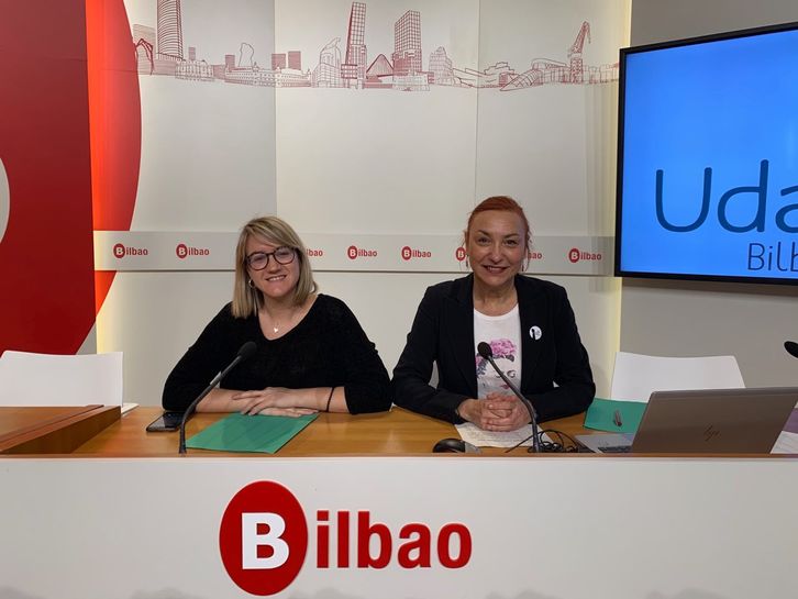Amaia Arenal y Carmen Muñoz, concejales de Udalberri.