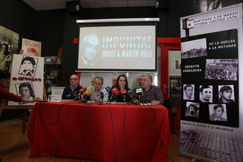 Martxoak 3 ha anunciado en Gasteiz que presentará una denuncia ante el Comité de Derechos Humanos de las Naciones Unidas. (Endika PORTILLO / FOKU)