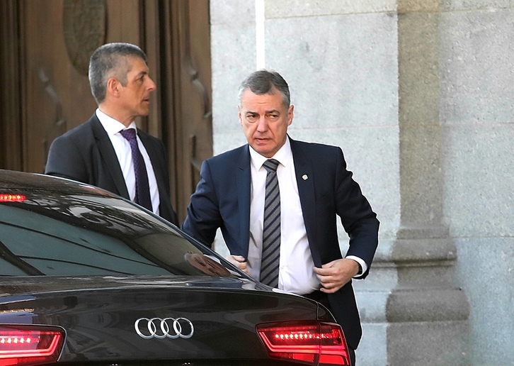 Iñigo Urkullu, a su llegada al Tribunal Supremo. (J. DANAE / FOKU)