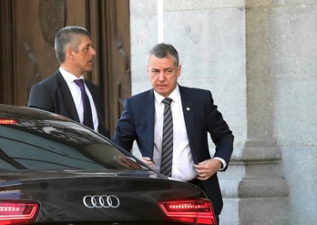 Iñigo Urkullu, a su llegada al Tribunal Supremo. (J. DANAE / FOKU)