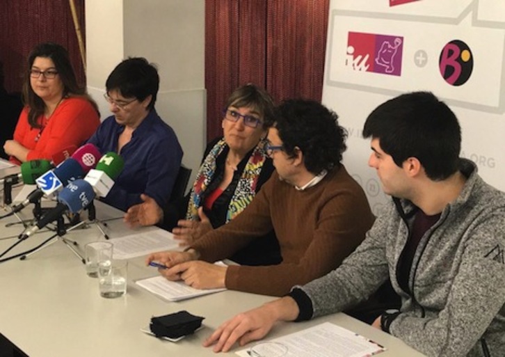Presentación de los candidatos de I-E en las elecciones del 26 de mayo en Nafarroa. (I-E)
