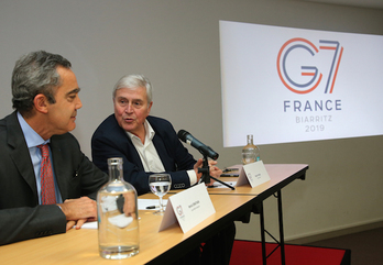 Michel Veunac auzapeza eta Hervé Jonathan suprefeta. ©Bob EDME