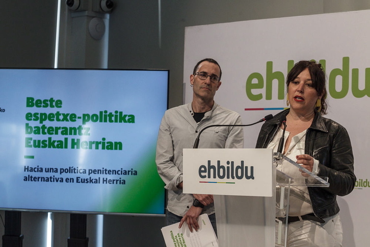 Comparecencia de Larraitz Ugarte y Julen Arzuaga. (Aritz LOIOLA / FOKU)