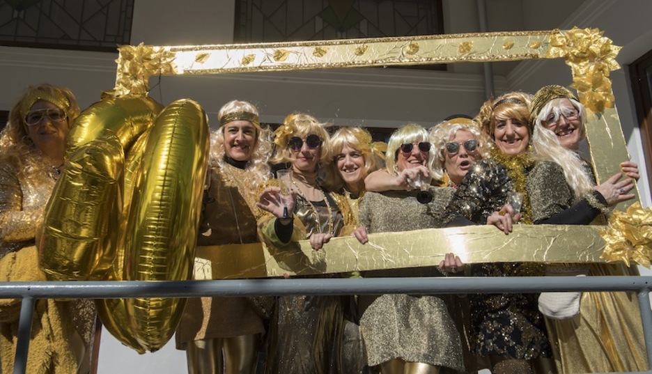 Txanpain burbuilarik ere ez da sekula falta izaten Tolosan. Juan Carlos RUIZ/FOKU