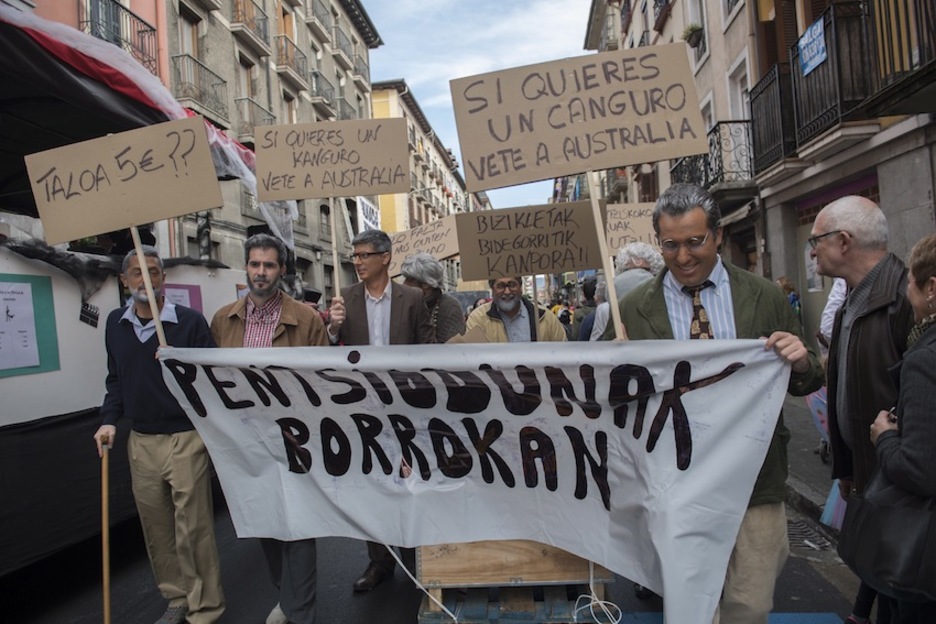Pentsiodunak ere ez dira falta izan; taloaren salneurriari ere atera diote punta. Juan Carlos RUIZ/FOKU