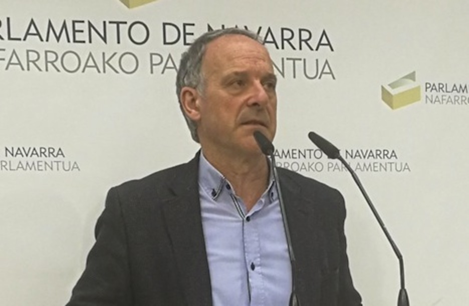 Adolfo Araiz ha criticado el pacto electoral de UPN y PP. (Martxelo DIAZ)