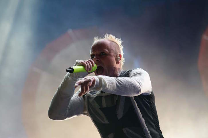 Keith Flint, 2015ean Seulen emandako kontzertu batean. (Ed JONES/AFP)