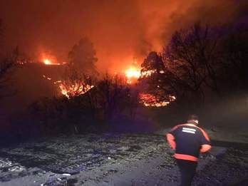 El fuego quemó 110 hectáreas. (@Muskiz)
