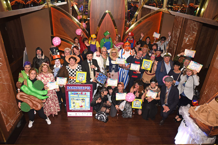 Entrega de premios Barnaval 2019 en el Luckia Casino Bilbao. (Foto de Miguel San Cristobal)