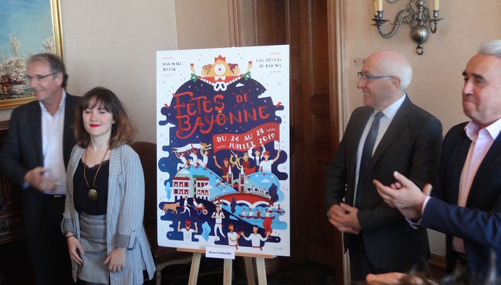 Marjorie Goarlardek eginiko diseinuak aurkeztuko ditu Baionako bestak. 