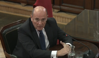 El coronel Diego Pérez de los Cobos, en el Tribunal Supremo. 