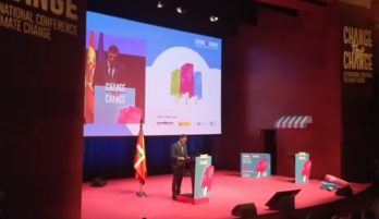 Pedro Sánchez, durante su intervención.