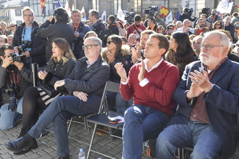 Albert Rivera en el acto de las derechas en Altsasu. UPN no acudió y ha tratado de marcar perfil propio... hasta ahora. (Idoia ZABALETA / FOKU)