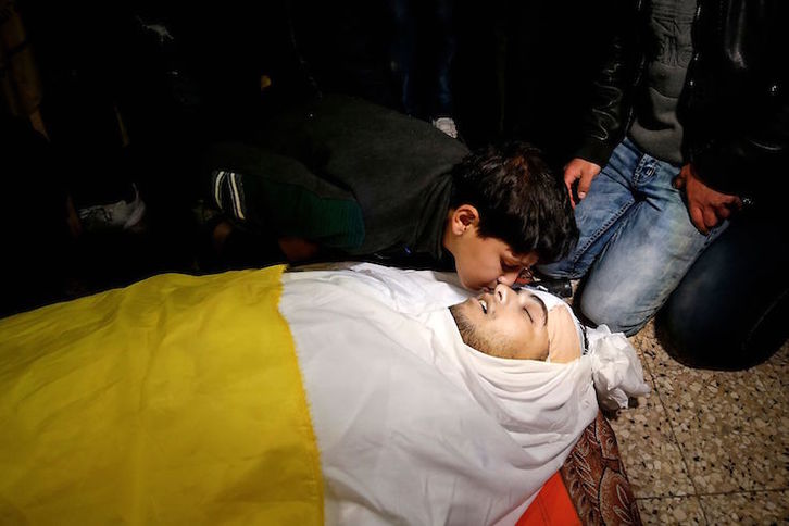 El joven palestino Tamer Arafat, muerto el viernes en Gaza. (Said JATIB/AFP)