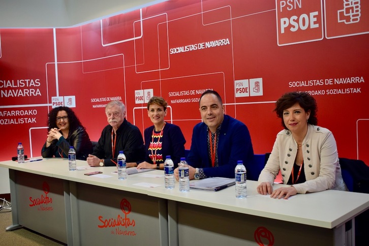 El PSN ha celebrado hoy su Comité Regional en Iruñea bajo la dirección de María Chivite. (PSN)