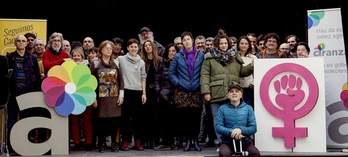 Integrantes de Aranzadi, en la presentación de la nueva candidatura. (ARANZADI)