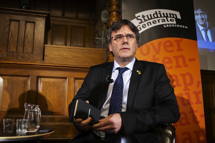 El president catalán, en una imagen tomada el pasado mes de febrero. (Njo DE HAAN / AFP)