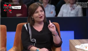 Isabel Bonig en la entrevista.