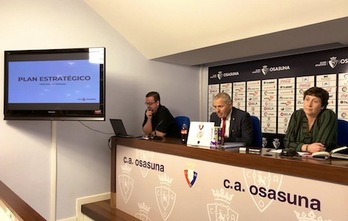 Presesentación del trabajo que realizará la UPNA sobre Osasuna. (OSASUNA)