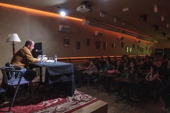 Birak hartu zuen atzoko hitzaldia