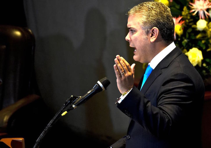 El presidente de Colombia, Iván Duque. (Juan BARRETO/AFP)
