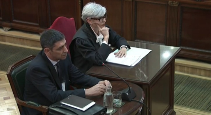 Josep LLuís Trapero, durante su declaración.