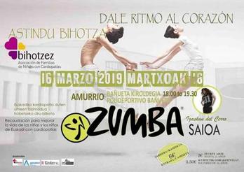 Cartel del zumbathon solidario. (AYUNTAMIENTO DE AMURRIO)