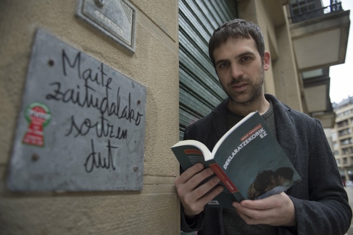 Sarasola, gaur goizeko aurkezpenean.  (Juan Carlos RUIZ | FOKU)