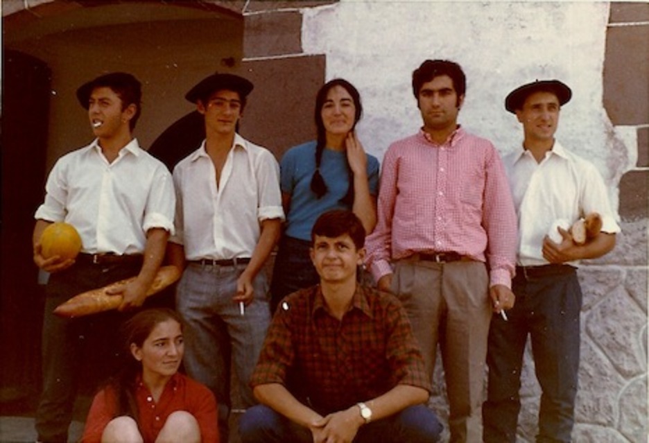 En el Baztandarren Biltzarra de 1969. (Cedida EUSKO BAZTERRA)