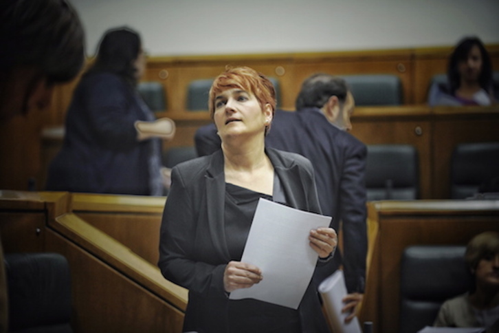 Rebeka Ubera ha presentado la propuesta de EH Bildu. (Jaizki FONTANEDA/FOKU)
