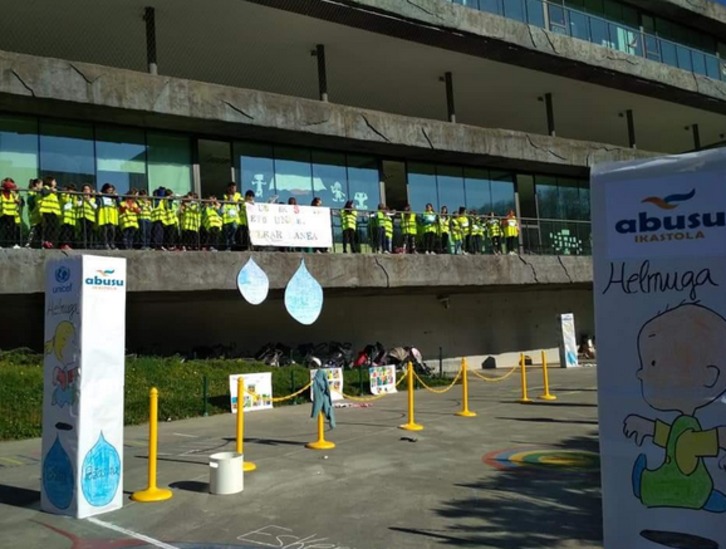 Carrera solidaria en Abusu ikastola.