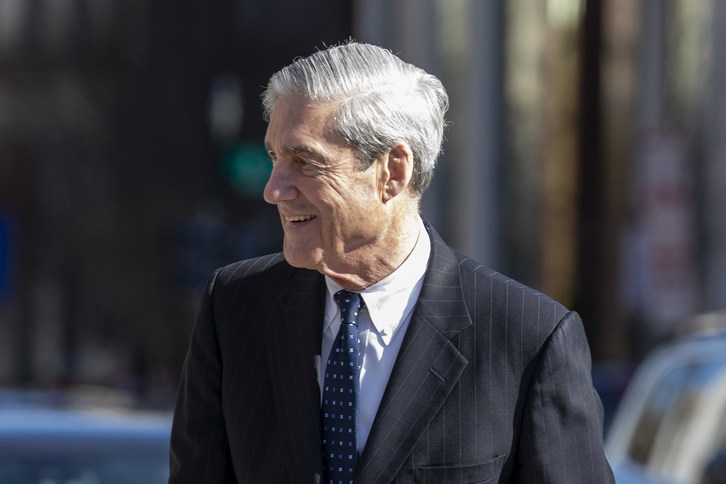 El fiscal especial Robert Mueller hoy a la salida de un oficio religioso (Tasos KOTOPODIS | AFP)