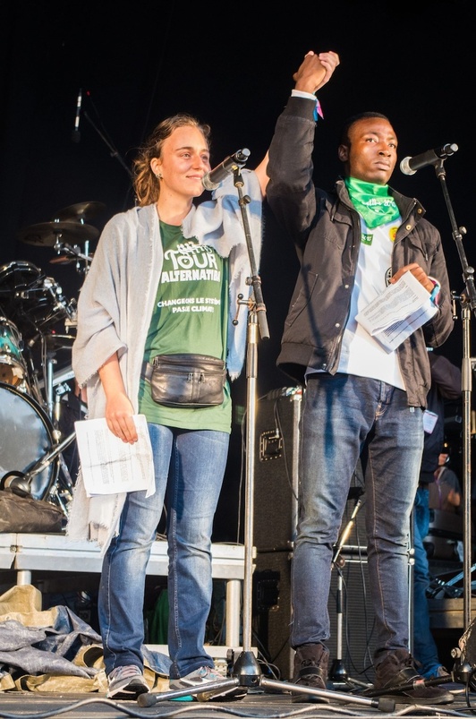 Moriba Koivogui, Alternatiba ekimenaren amaiera ekitaldian. (BIZI!)