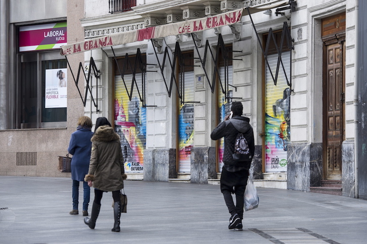 Edificio de la plaza Circular que albergaba el café La Granja. (Marisol RAMIREZ / FOKU) 