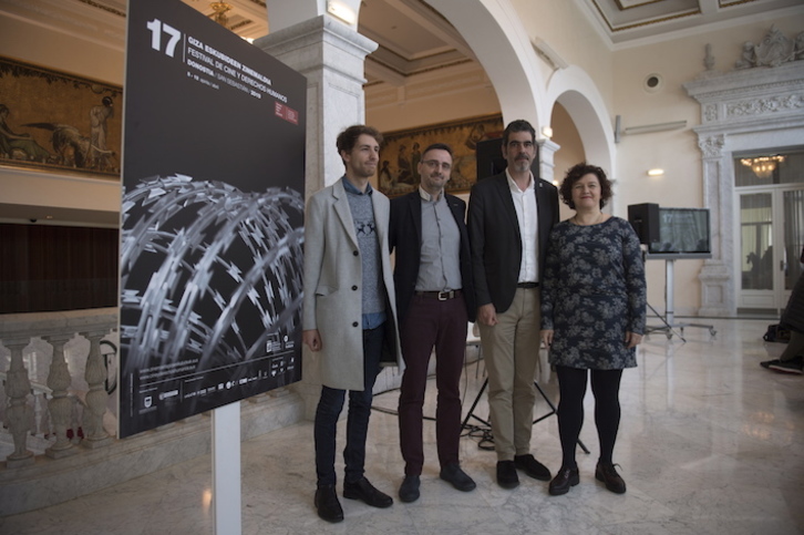 Presentación de la 17 edición del Festival de Cine y Derechos Humanos de Donostia. (Juan Carlos RUIZ/FOKU)