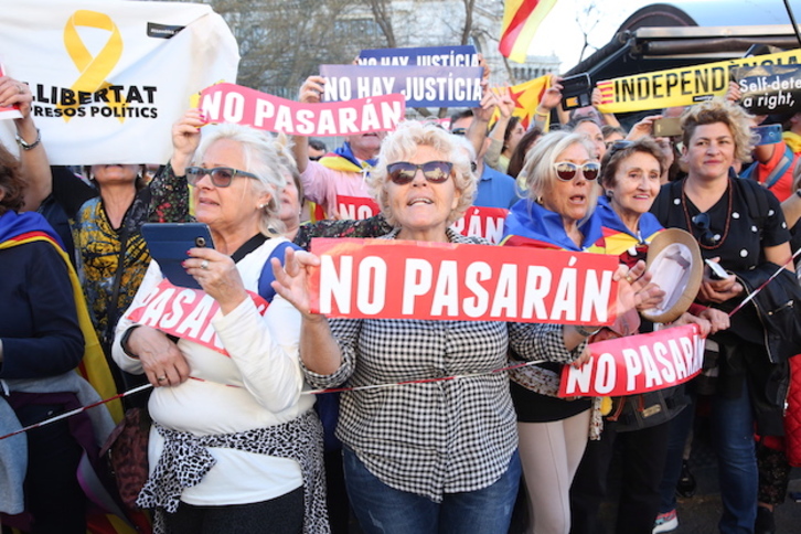Manifestantes en la marcha celebrada en Madrid el pasado día 16. (J.DANAE / FOKU)